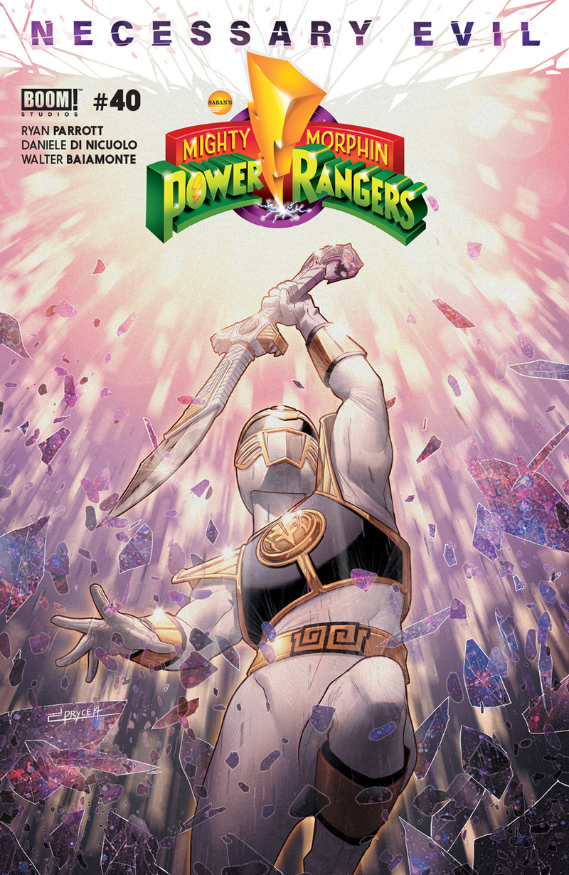 The full cover for Power Rangers #40.